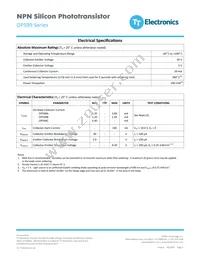 OP599B Datasheet Page 2