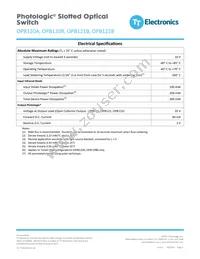 OPB121B Datasheet Page 3