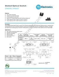 OPB660T Datasheet Cover