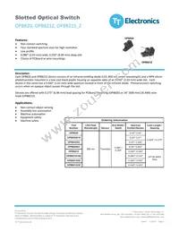 OPB820S3 Datasheet Cover