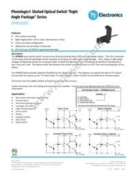 OPB920DZ Datasheet Cover