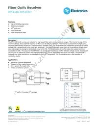 OPF2418T Datasheet Cover