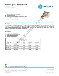 OPF694-1 Datasheet Cover