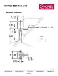 OPV230 Datasheet Page 4