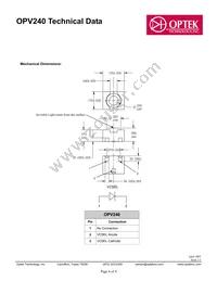 OPV240 Datasheet Page 4