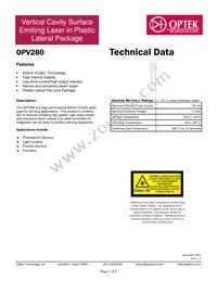 OPV280 Datasheet Cover