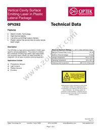 OPV282 Datasheet Cover