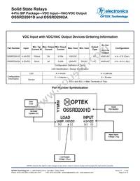 OSSRD2002A Datasheet Page 3