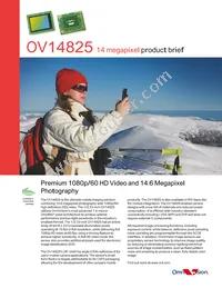 OV14825-A16A Datasheet Cover