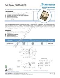 OVSARGB3R8 Datasheet Cover