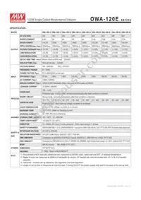 OWA-120E-20 Datasheet Page 2