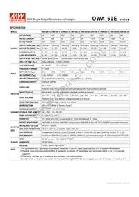 OWA-60E-20 Datasheet Page 2