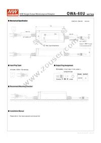 OWA-60U-42 Datasheet Page 5