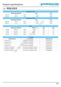 P22/13/I-3C91 Datasheet Page 2