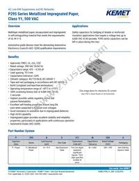 P295BL332M500A Datasheet Cover