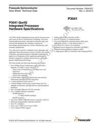 P3041NXE7PNC Datasheet Cover