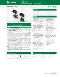 P4SMA440A-E Datasheet Cover