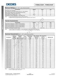 P4SMAJ85ADF-13 Datasheet Page 2