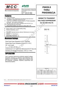 P6KE110CA-TP Datasheet Cover