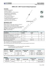 P6KE250A-01R0G Datasheet Cover