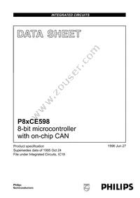 P80CE598FFB/00 Datasheet Cover