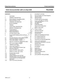 P80CE598FFB/00 Datasheet Page 2