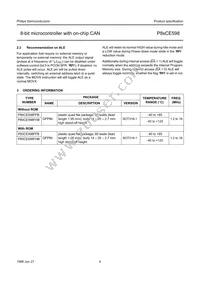 P80CE598FFB/00 Datasheet Page 4