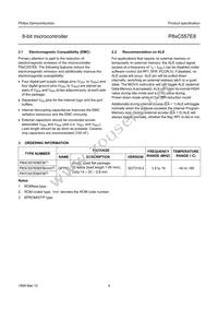 P87C557E8EFB/01 Datasheet Page 4