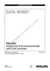 P87C591VFA/00 Datasheet Cover
