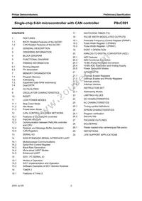 P87C591VFA/00 Datasheet Page 2