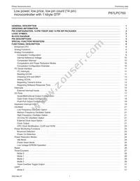 P87LPC760BDH Datasheet Page 2