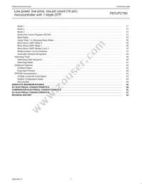 P87LPC760BDH Datasheet Page 3
