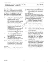 P87LPC760BDH Datasheet Page 16