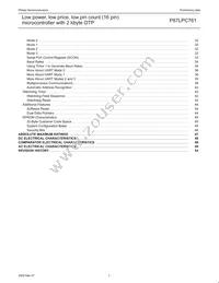 P87LPC761BN Datasheet Page 3