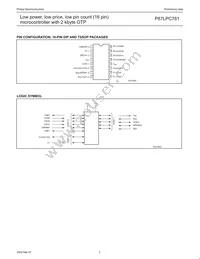 P87LPC761BN Datasheet Page 5