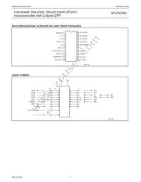 P87LPC762FN Datasheet Page 5
