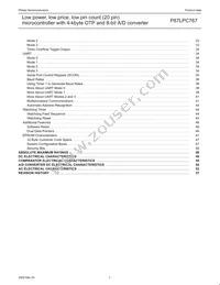 P87LPC767FD Datasheet Page 3