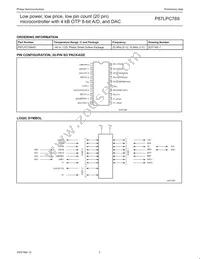 P87LPC769HD Datasheet Page 5