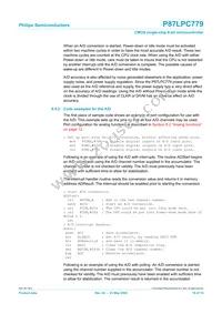 P87LPC779FDH Datasheet Page 16