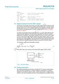P87LPC779FDH Datasheet Page 17