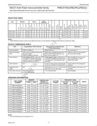 P89C51RC2BN/01 Datasheet Page 3
