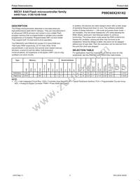 P89C61X2BBD/00 Datasheet Page 2