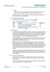 P89LPC932A1FA Datasheet Page 20