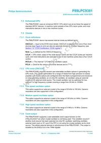 P89LPC9381FDH Datasheet Page 17