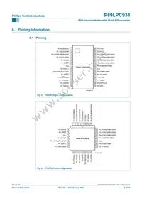 P89LPC938FHN Datasheet Page 6