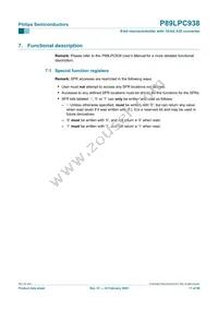 P89LPC938FHN Datasheet Page 11