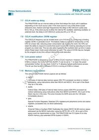 P89LPC938FHN Datasheet Page 21