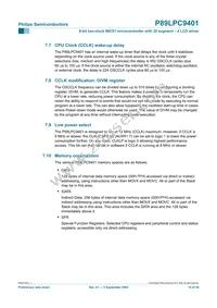 P89LPC9401FBD Datasheet Page 19