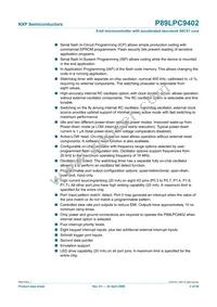 P89LPC9402FBD Datasheet Page 2