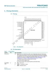 P89LPC9402FBD Datasheet Page 7